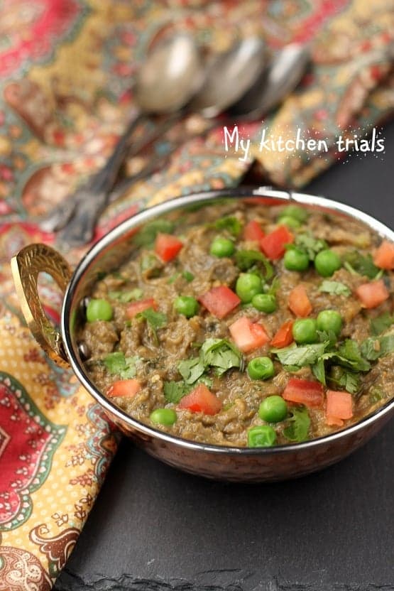 Baingan Mutter Masala