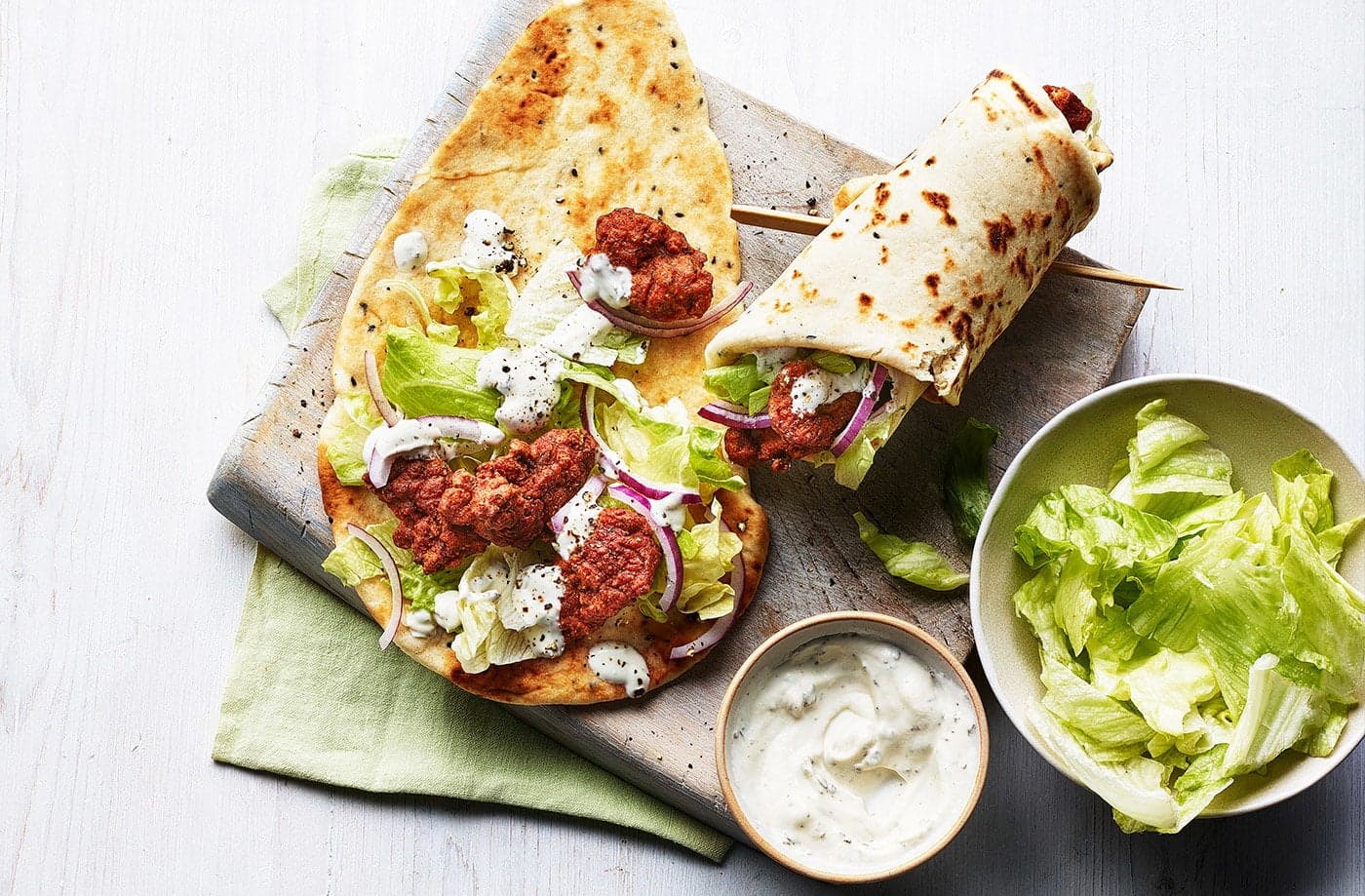 Chicken Naan Wrap