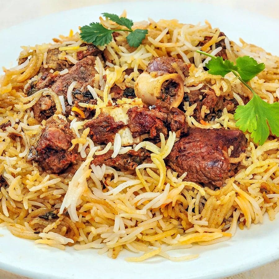Goat Pan Fry Biryani