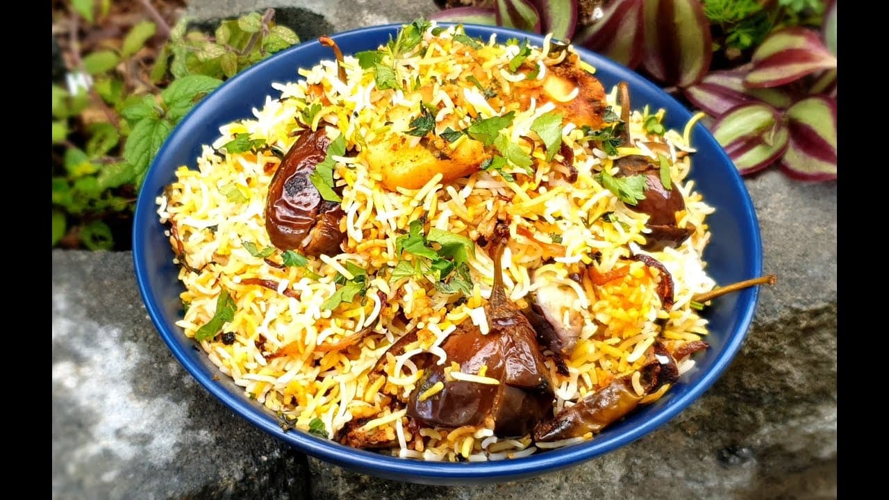 Gutti Vankaya Biryani