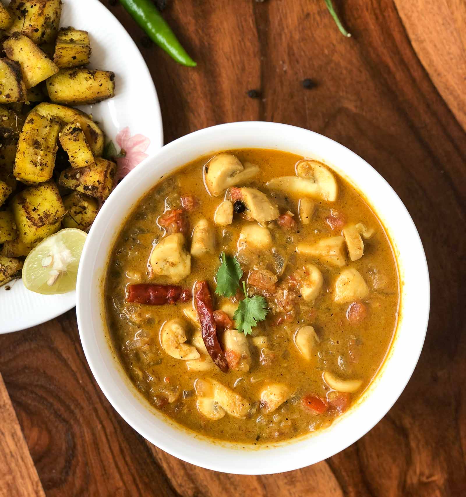Hyderabadi Mushroom Curry