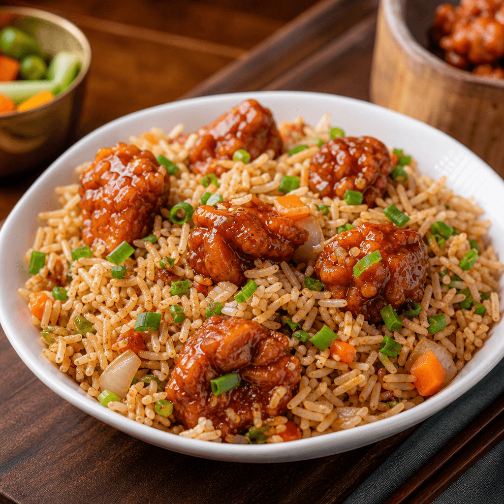 Chicken Manchurian Fried Rice
